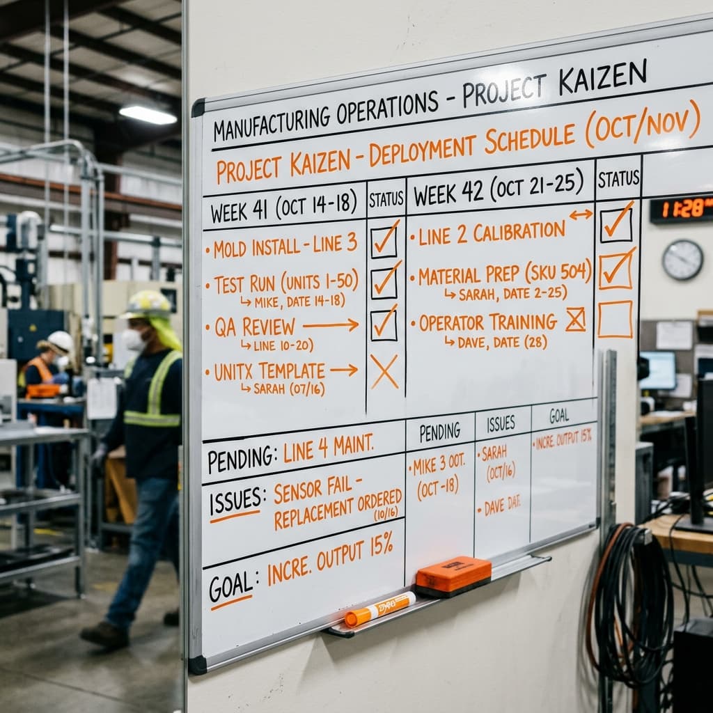 Industrial technology banner representing manufacturing resilience